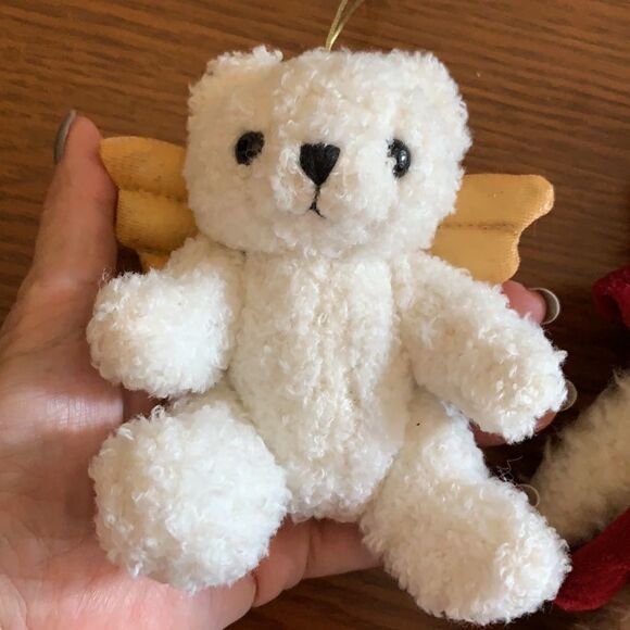 Lot of 3 Christmas bears to hang on tree or for decoration - Picture 3 of 8